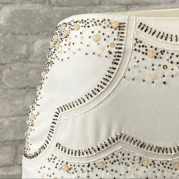 NWOT Club Monaco Embellished Mini Skirt - Picture 7 of 9